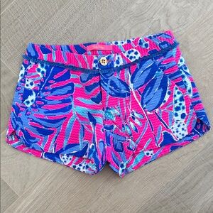 NWT Lilly Pulitzer Adie Short, Bougainvillea Pink/Cliffside Garden. Size 00.